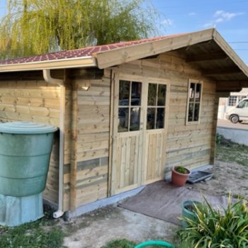 Abri de jardin en bois 2 pentes